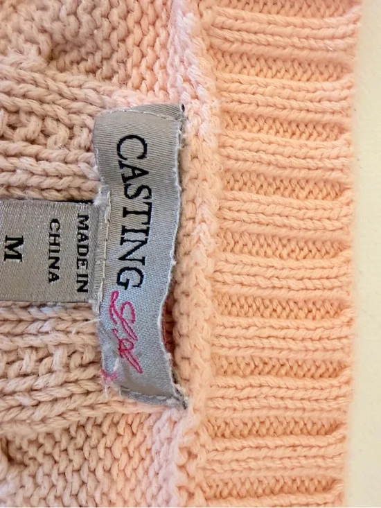 Pastel stripe cable knit vest sweater - Picture 6 of 7